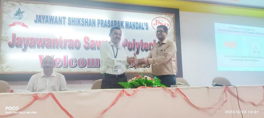 Guest lecture on “Career Opportunities In Mechanical Engineering Industries.”