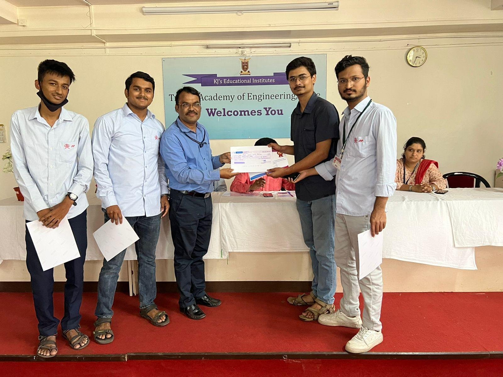 Third Prize of Rs 8000/- at National Level Project Competition