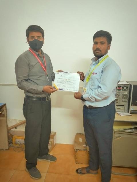 Second Year secured Second Rank in project competition