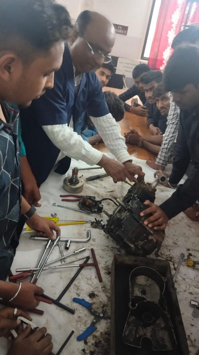 Two Days Workshop on “Disassemble and Assemble of Bike Engine"