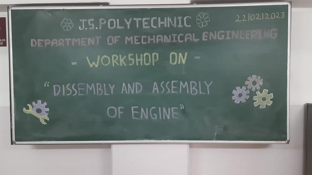 Two Days Workshop on “Disassemble and Assemble of Bike Engine"