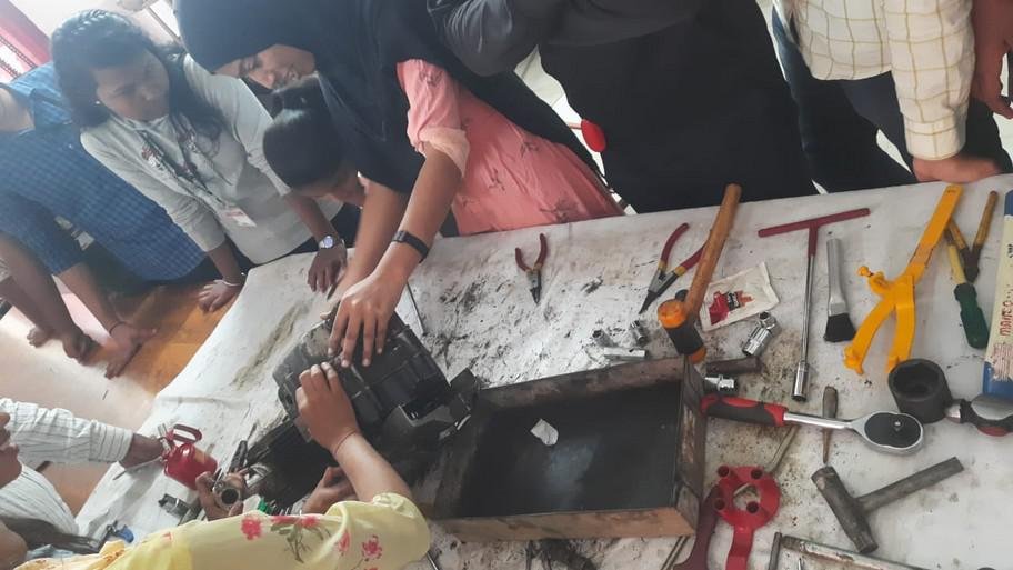 Two Days Workshop on “Disassemble and Assemble of Bike Engine"