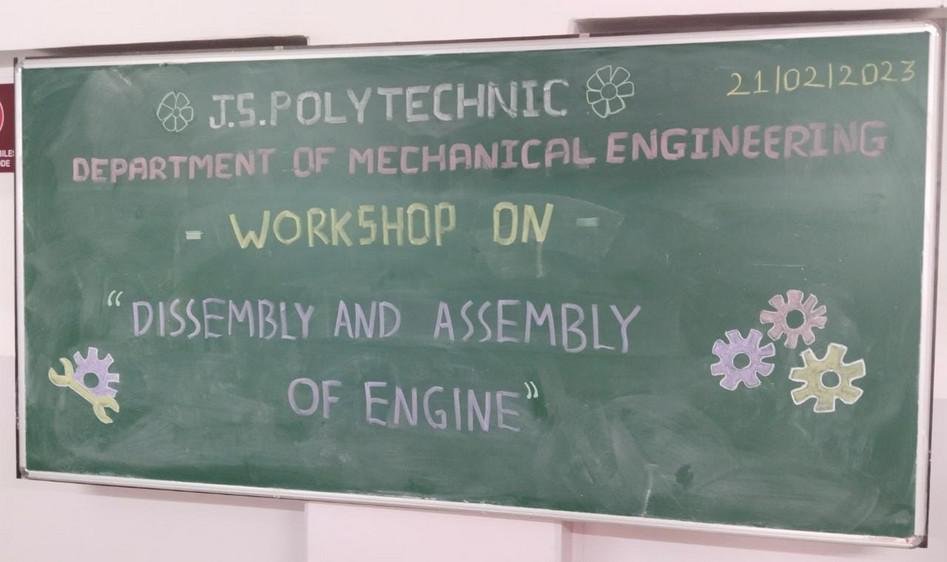 Two Days Workshop on “Disassemble and Assemble of Bike Engine"