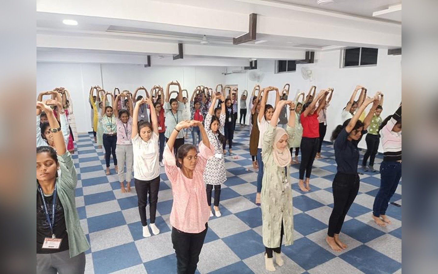 Conduction of Yoga and Zumba session for Girls students