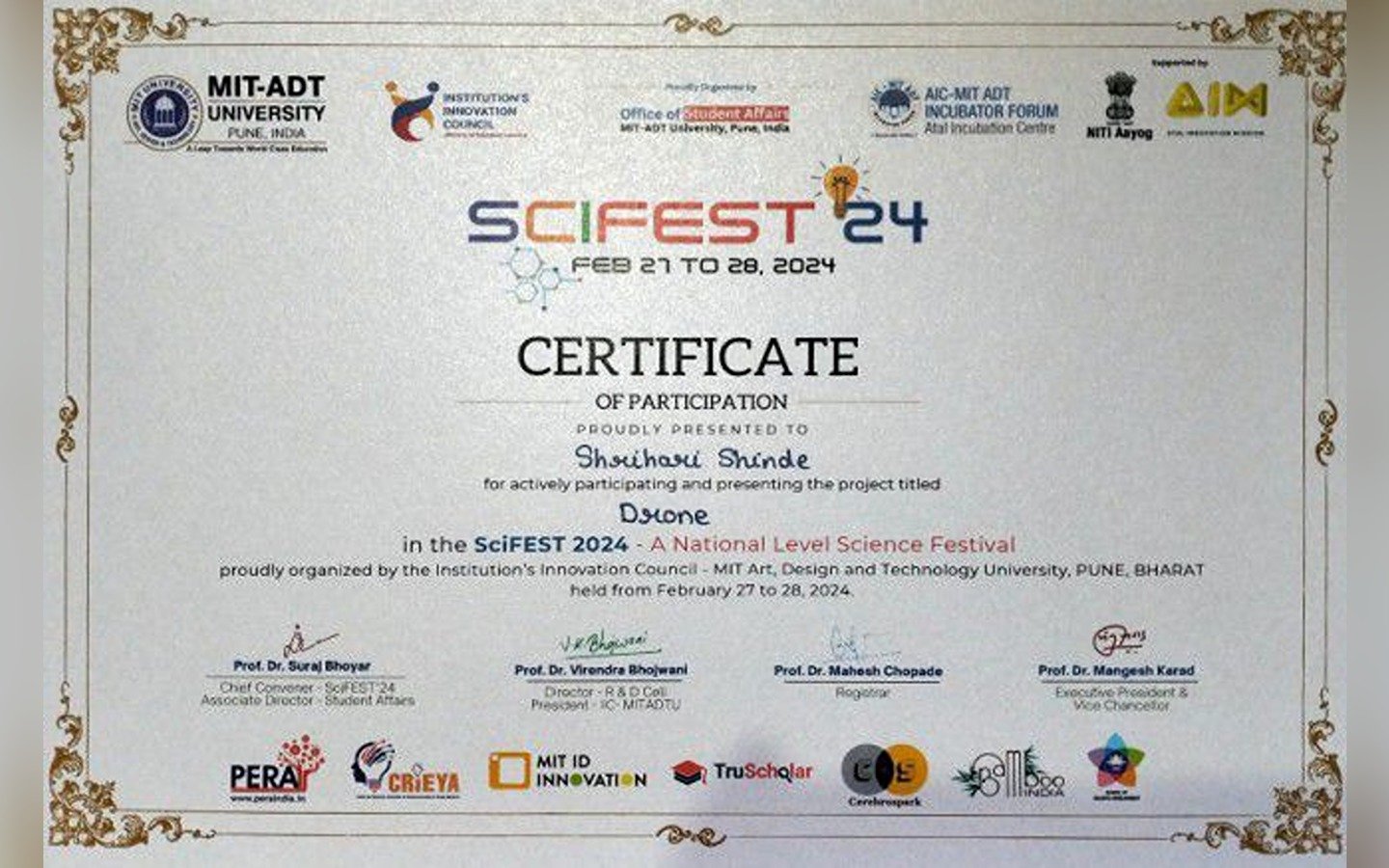 Project and start up Competition 2024