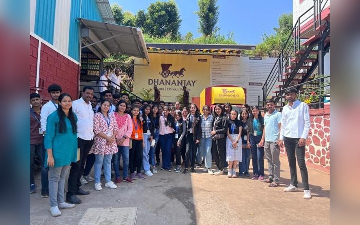 Third year students visit at Dhanajay Food Park, Wai On 09th March 2024