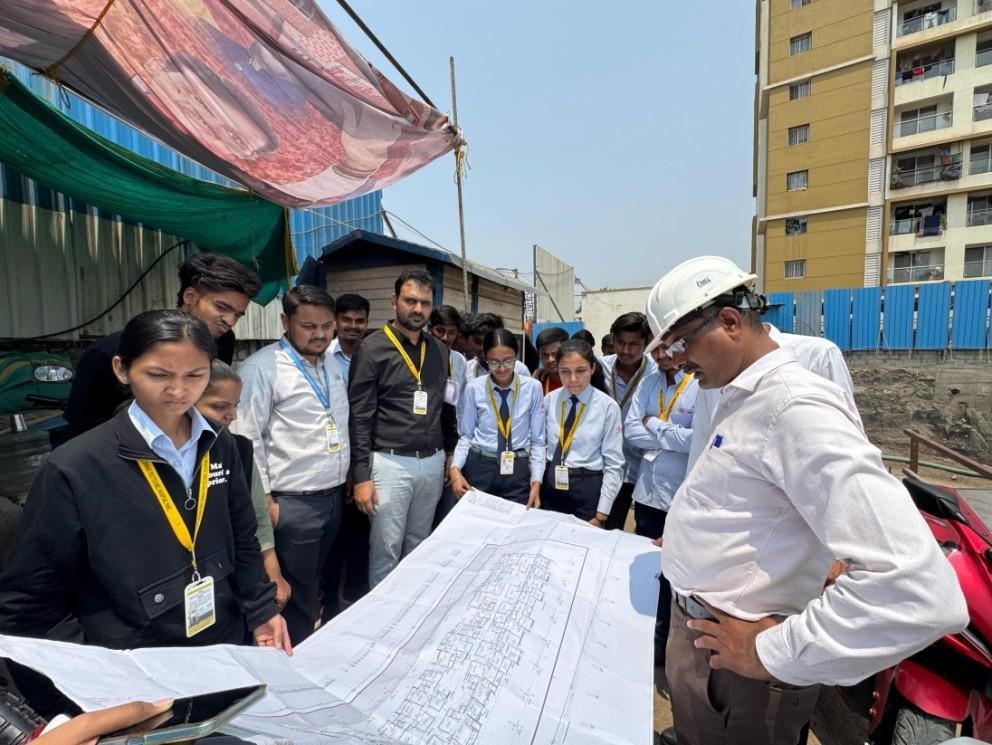 Site Visit at Central Park, Hadapsar, G+17 Building Construction