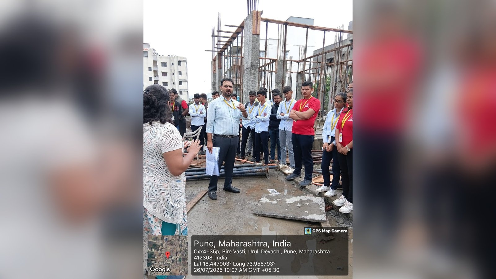 SYCE Students Construction Site Visit At Uruli Devachi